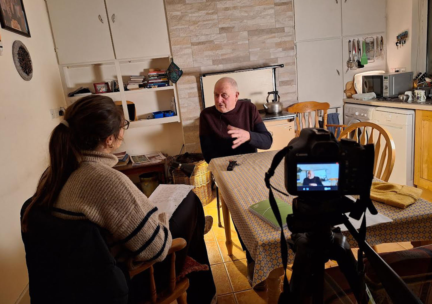 A very special guest goes back to school