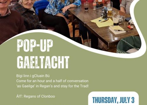 ‘Pop Up Gaeltacht’ i Regans