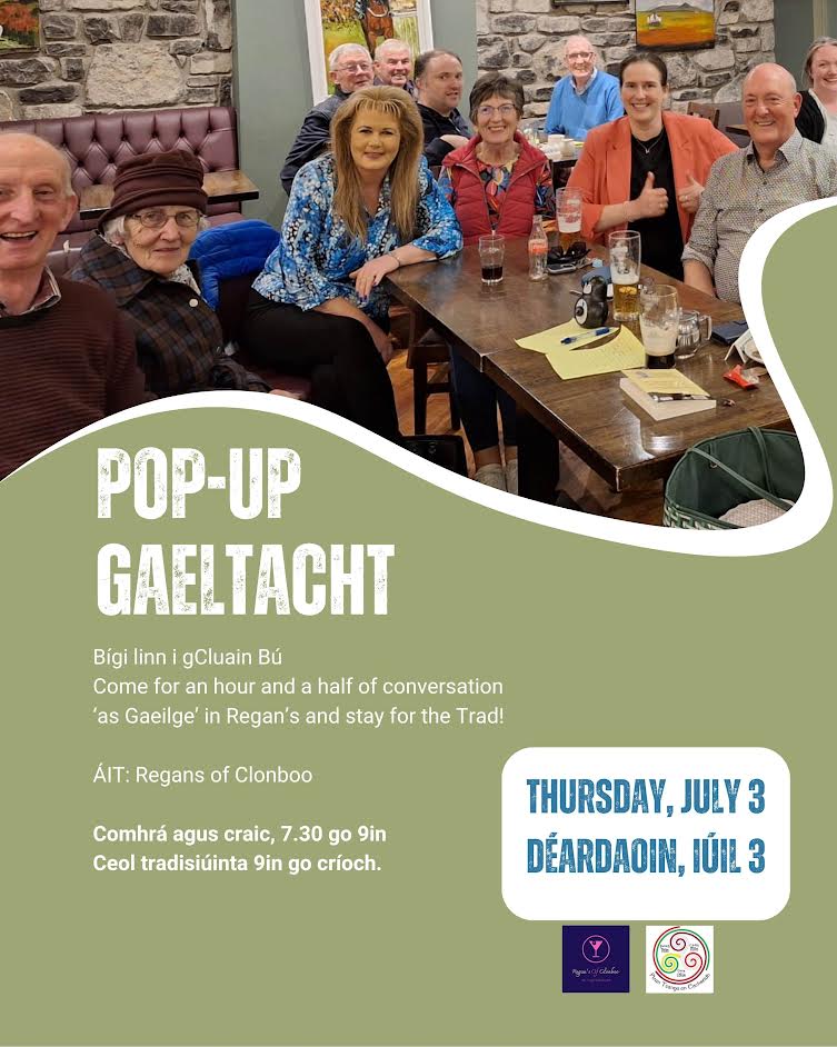 ‘Pop Up Gaeltacht’ in Regans of Clonboo