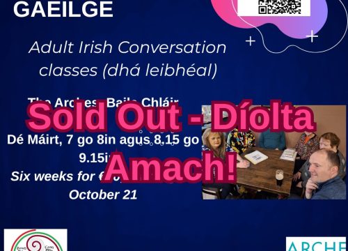 Ranganna Gaeilge díolta amach i mBaile Chláir