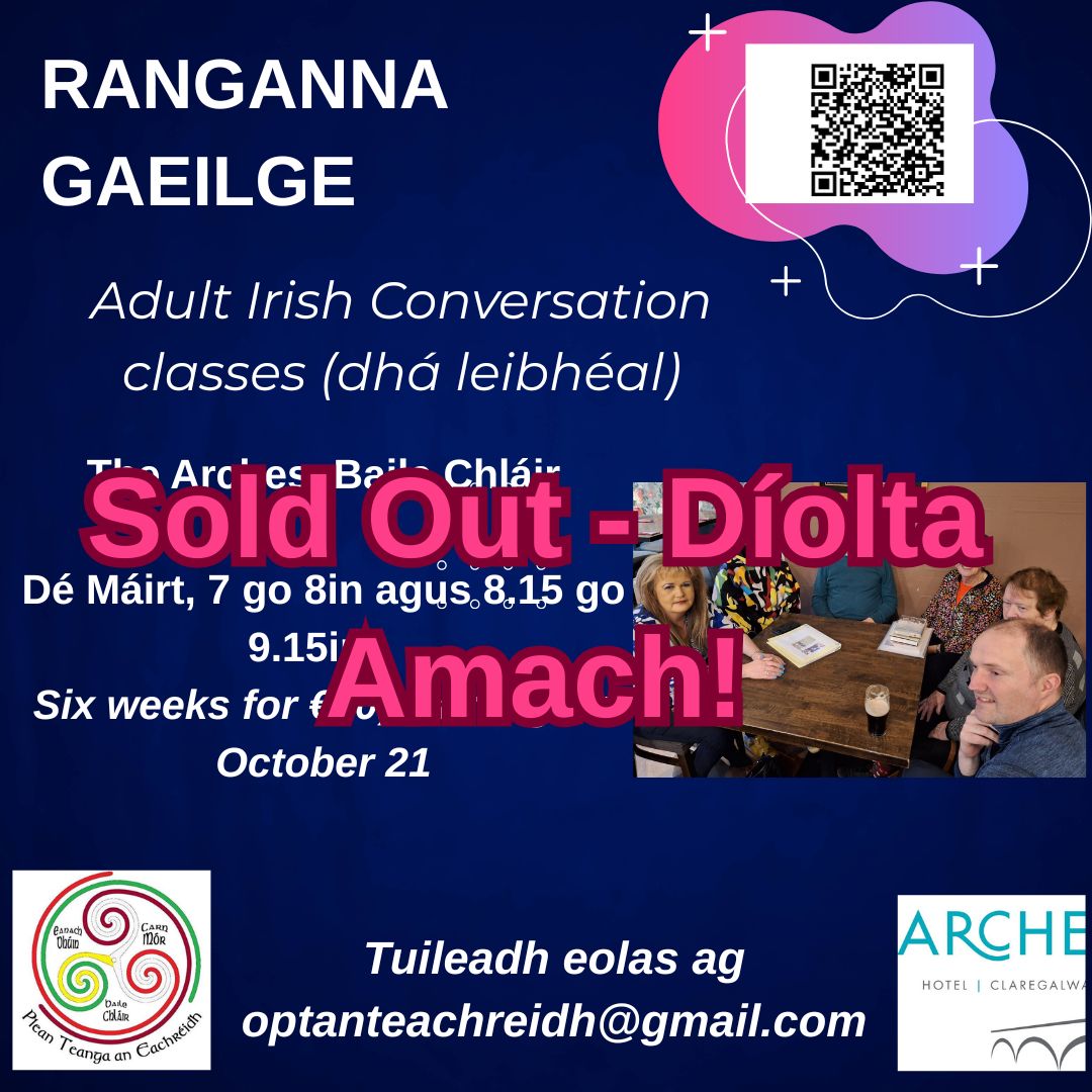 Irish classes sell out in Claregalway