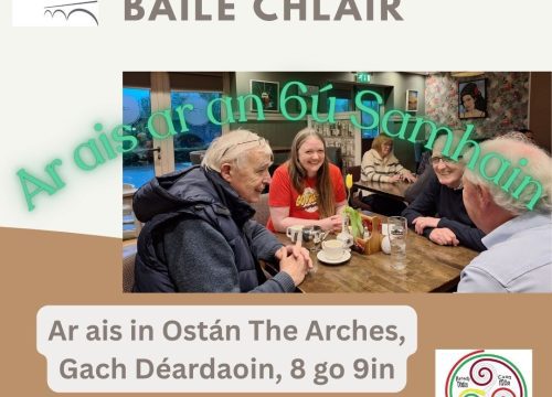 Ciorcal Comhrá Baile Chláir ag The Arches
