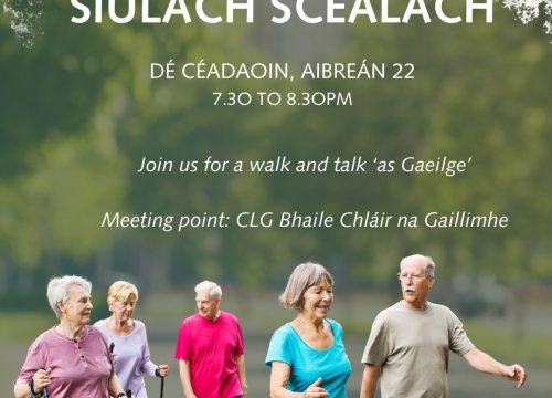 ‘Siúlach Scéalach’ ar an gCéadaion