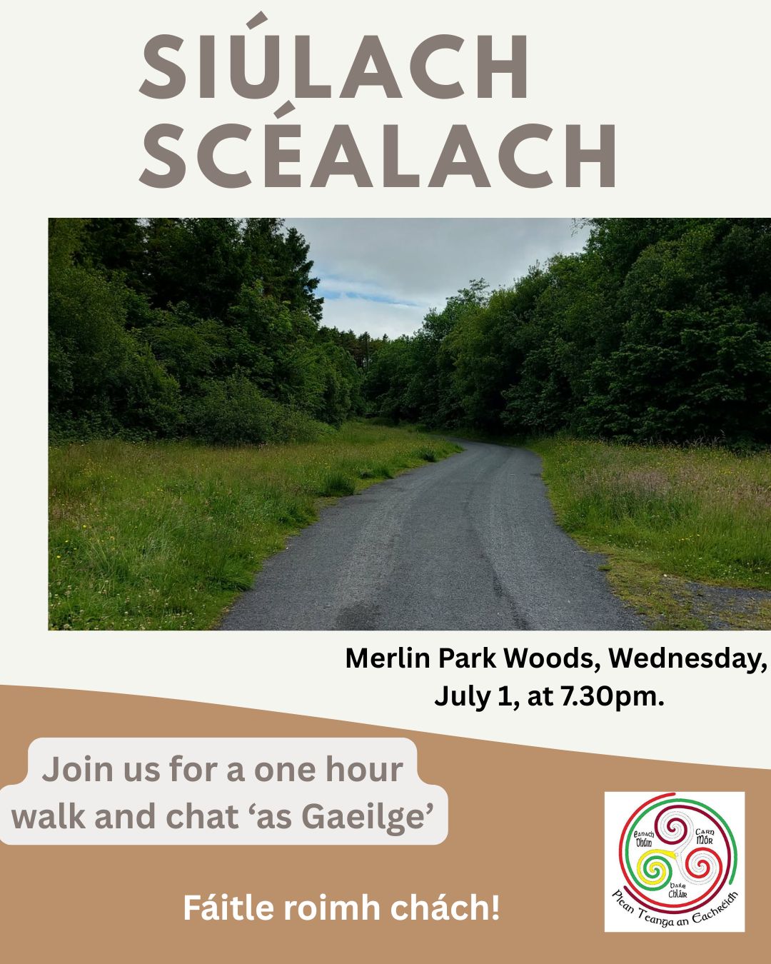 ‘Siúlach Scéalach’ moves to Merlin Woods